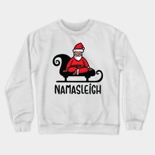 Namasleigh Yoga Funny Christmas Sweater Crewneck Sweatshirt